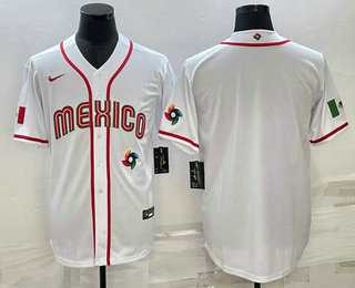 Men%27s USA Baseball Blank 2023 White World Classic Stitched Jersey->2023 world baseball classic->MLB Jersey